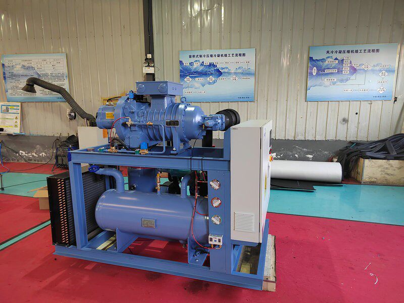 Холодильное оборудование 莱富康冷库速冻库隧道sw3l4000低温40匹螺杆制冷压缩机单机机组 Lai Fu Kang