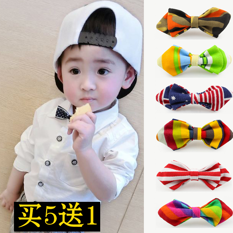 Children's collar male and female children matched with student activities Baby performance Kids Performance Fashion Safe Bio-pin bow tie