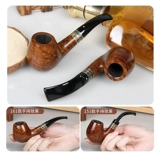 Импортировал немецкий Huayun Vauen Kenya, чтобы курить боевые действия ручной работы, фильтрацию черного рта, сигареты мужская дымовая посуда