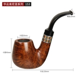 Импортировал немецкий Huayun Vauen Kenya, чтобы курить боевые действия ручной работы, фильтрацию черного рта, сигареты мужская дымовая посуда