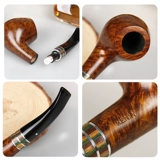 Импортировал немецкий Huayun Vauen Kenya, чтобы курить боевые действия ручной работы, фильтрацию черного рта, сигареты мужская дымовая посуда