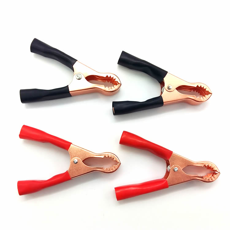Storage Battery Clip Crocodile Clips Battery Clips Pure Copper Battery Clips Big battery clips Lapped Electric Battery Clips Wire single only