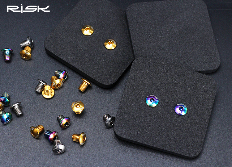 RISK titanium alloy XT brake oil disc cylinder cover fixing screw TC4 disc brake oil changing oil screw suit