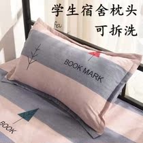 Removable and washable Hotel double sleeping set cute dormitory Korean pillow dormitory home universal pillow pillow case