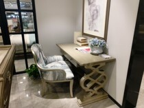 art furniture beauty Mori impressed American country light luxury desk solid wood carving desk computer table