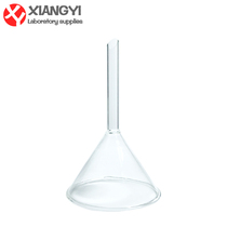 Glass funnel experiment with short-neck tapered small funnel 60mm scientific teaching chemical consumables glassware