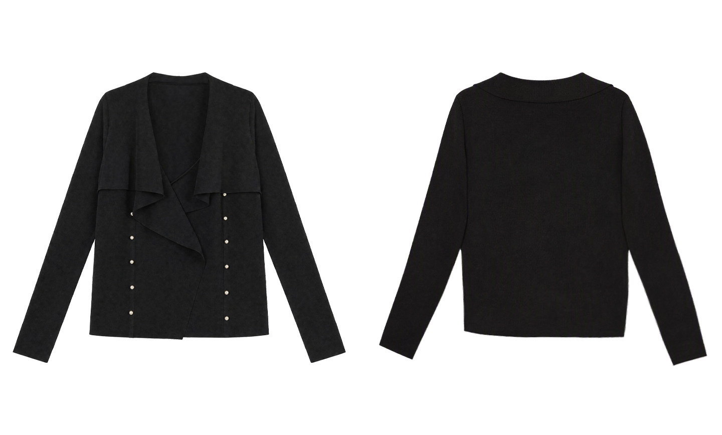 WITHMIN Pure Desire V-Neck Cropped Cardigan