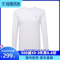 Versace Collection Versace LOGO mens red long sleeve thin T-shirt Fashion luxury spring and autumn