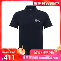 Armani Armani EA7 Áo thun nam tay ngắn Áo thun cotton cotton nam ngắn T T thời trang nam doanh nhân mới - Polo áo thun nam có cổ