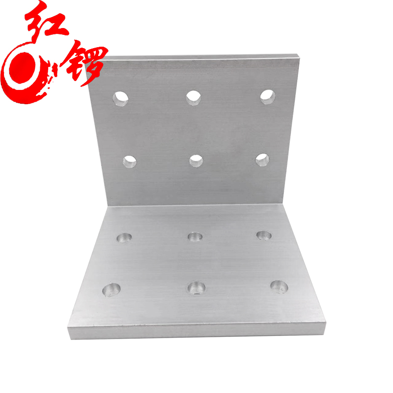 Honggong industrial aluminum profile large corner code double row extrusion corner code heavy thickening connector processing big horn pieces
