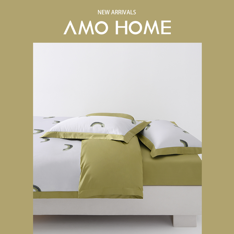 Amo Home Light Luxurious Wind Spring Summer High-end Bed Bedding Brief Sheets Quilt Cover Xinjiang Long Suede Cotton Four Sets