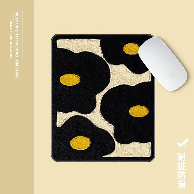 Ins oil painting dormitory home male and female computer notebook flower desktop medium and small book student office mouse pad summer