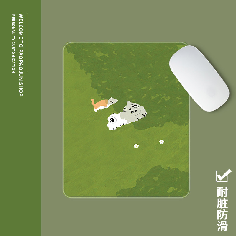 Computer mouse pad wrist student household office cute tiger desk, dirty thin game table mat