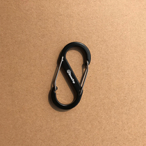 S-type 8-character buckle backpack Quick hanging aluminum alloy outdoor camping multifunctional adhesive hook keychain