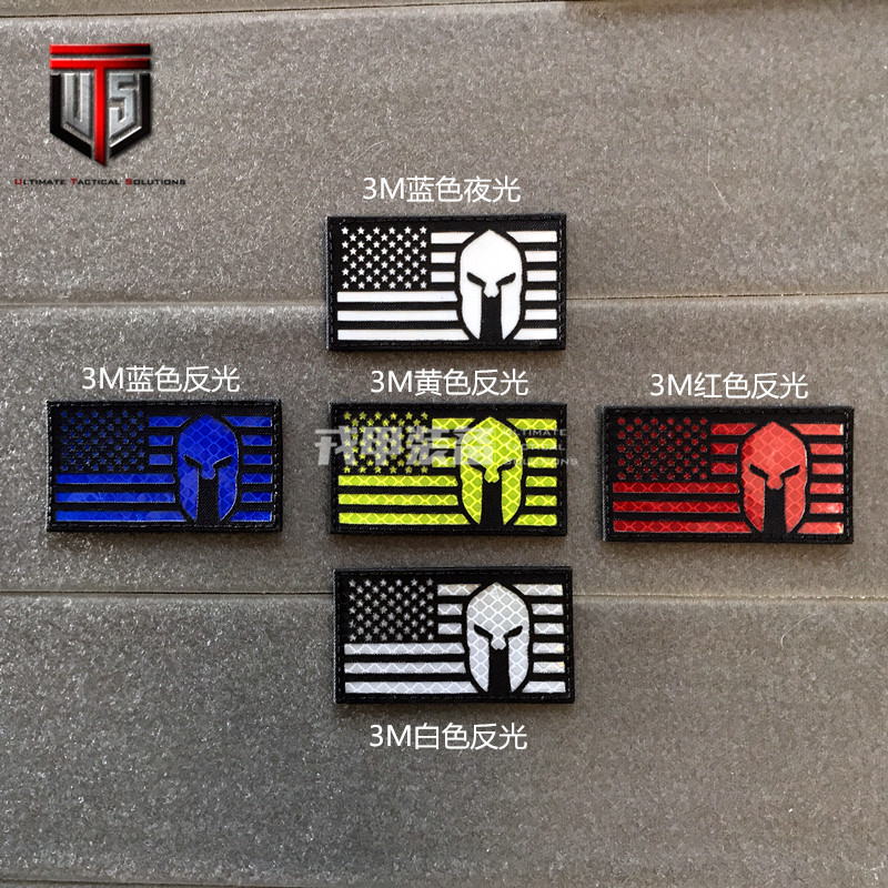 Spartan IR Reflective Engraving Chapter Velcro Chapter Luminous Chapter Backpack Chapter Armband