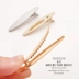 Clip chải tóc bằng kim loại mờ đơn giản, đa năng bóng loáng từ clip bangs mỏ vịt clip phụ kiện tóc Hàn Quốc