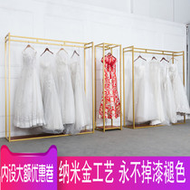 New wedding dress shelf display stand Floor-to-ceiling cheongsam dress hanger Wedding studio dedicated high-grade dress shelf