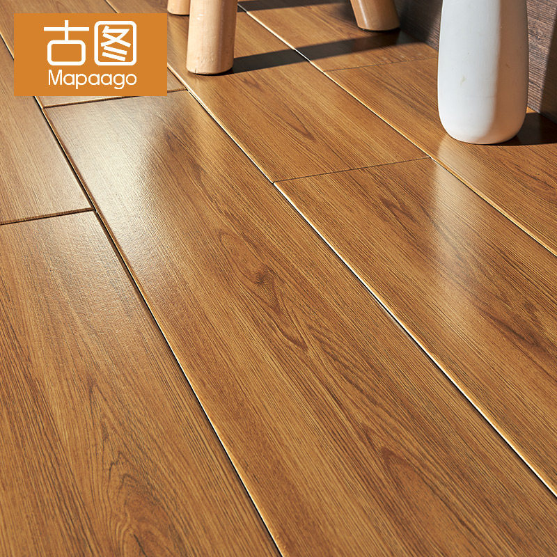Wood grain brick 150800 imitation wood floor living room bedroom balcony anti-slip retro imitation solid wood imitation wood grain tile