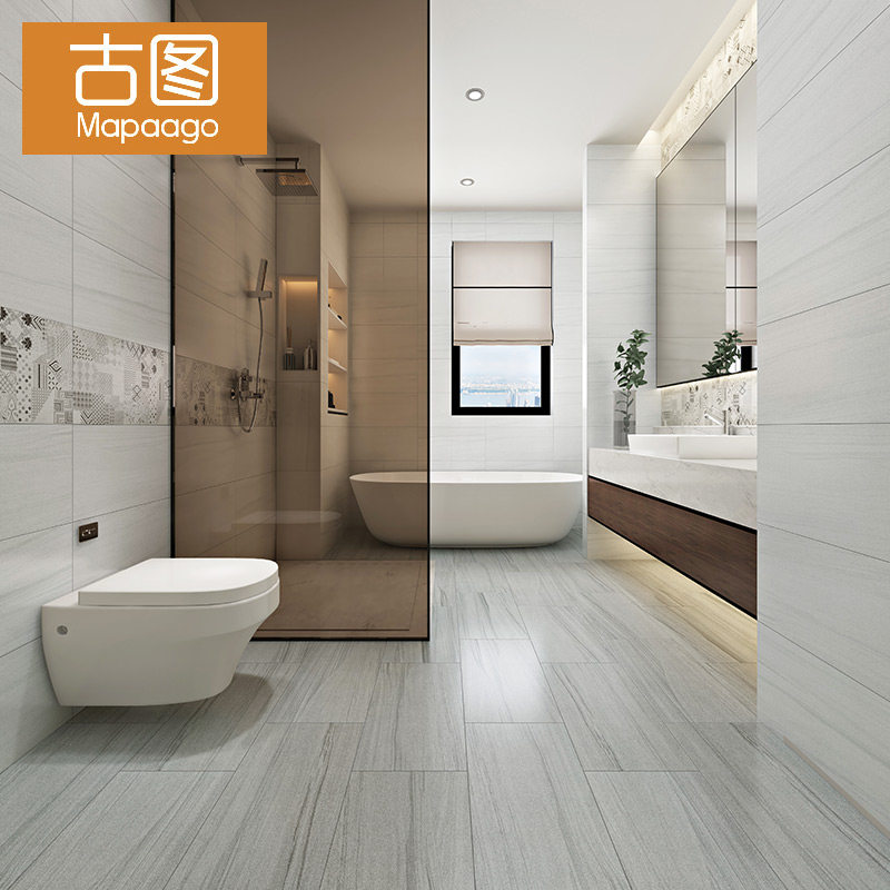 Kitchen wall brick 300x600 minimalist modern balcony Dressing Room Floor Tiles Anti-Wear Nordic Toilet Tiles