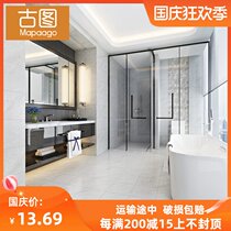 Gray tile 300x600 small yard balcony brick kitchen toilet toilet non-slip floor tile toilet wear-resistant