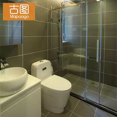 Nordic solid color cement brick living room tile 600X600 toilet tile wall tile cosmetic room wear-resistant gray floor tiles