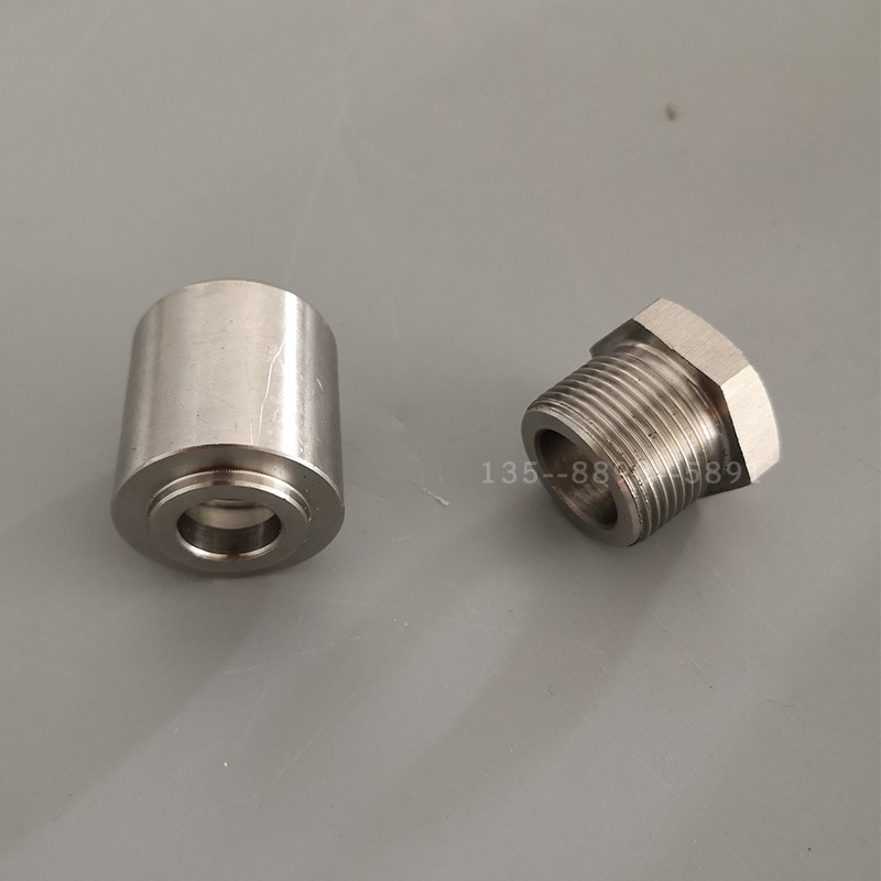 Stainless steel 304 explosion-proof pressing nut straight through the Festival Unicom section M24 * 1 5 horn mouth blocked plate C Type clasp