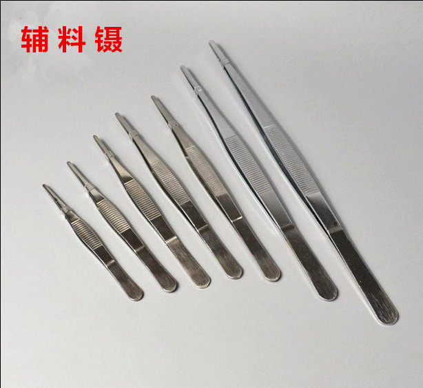 Special offer stainless steel tweezers with tooth tissue tweezers toothless dressing tweezers pointed elbow tweezers 14cm16cm18cm