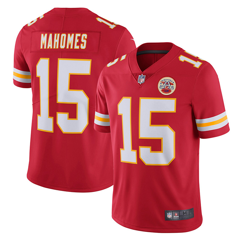 Kansas City Chiefs Chief Chiefs Rugby 15 Patrick Mahomes jersey man sportswear-Taobao