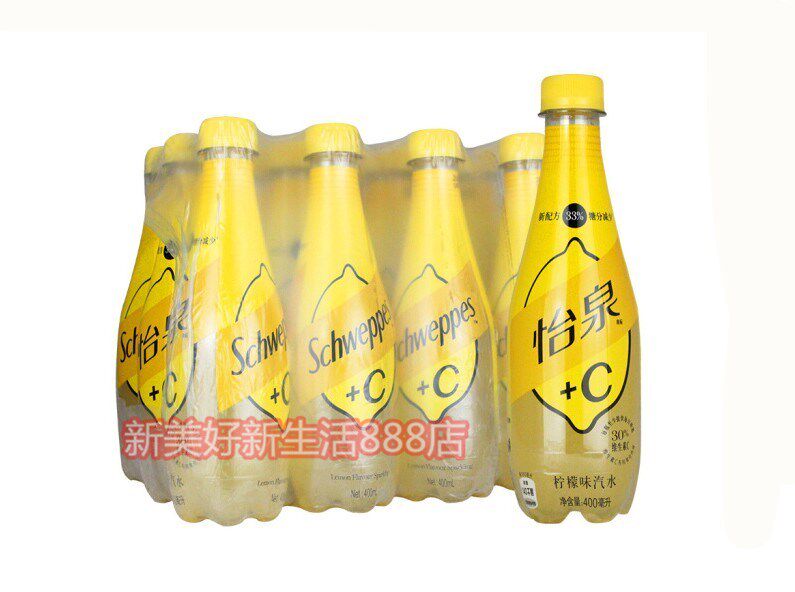 Coca-Cola Yiquan C lemon soft drink vitamin C 400ml * 12 bottles FCL multi-saving