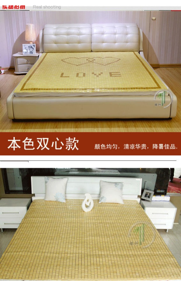 Summer Mahjong mat tre gấp mat 1,5 m 1,8 m 1,8 m giường thảm ghế mạt chược sinh mat mat tre - Thảm mùa hè chiếu trúc 1m6x2m