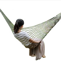 Nylon rope with ring mesh hammock Indoor outdoor mesh pocket Swing tree bed thickened style send bag