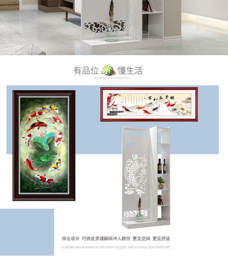 Lối vào cửa ra vào hội trường lối vào hội trường phân vùng tủ hai mặt hiện đại tối giản phòng khách màn hình phân vùng trang trí phòng tủ - Màn hình / Cửa sổ vách gỗ phòng khách