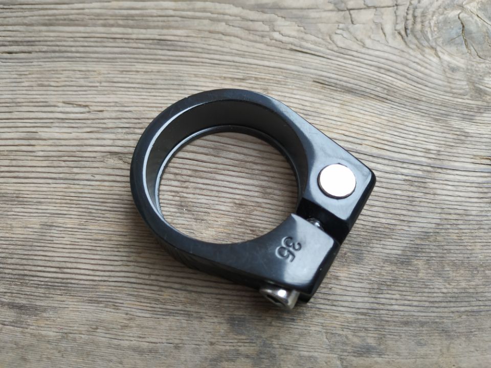 Clear Cabin Aluminum Alloy Lock Dead Sitting Pipe Clip Mountaineering Car Road Car Biking Bar Clip 35MM Theft Protection Seat Pipe Holder Rod Buckle