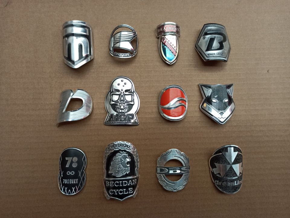 Bike Mountain Bike head Label Decorative Sticker Signage Aluminum Alloy Making Mountain Bike Road Headstock Accessories-Taobao