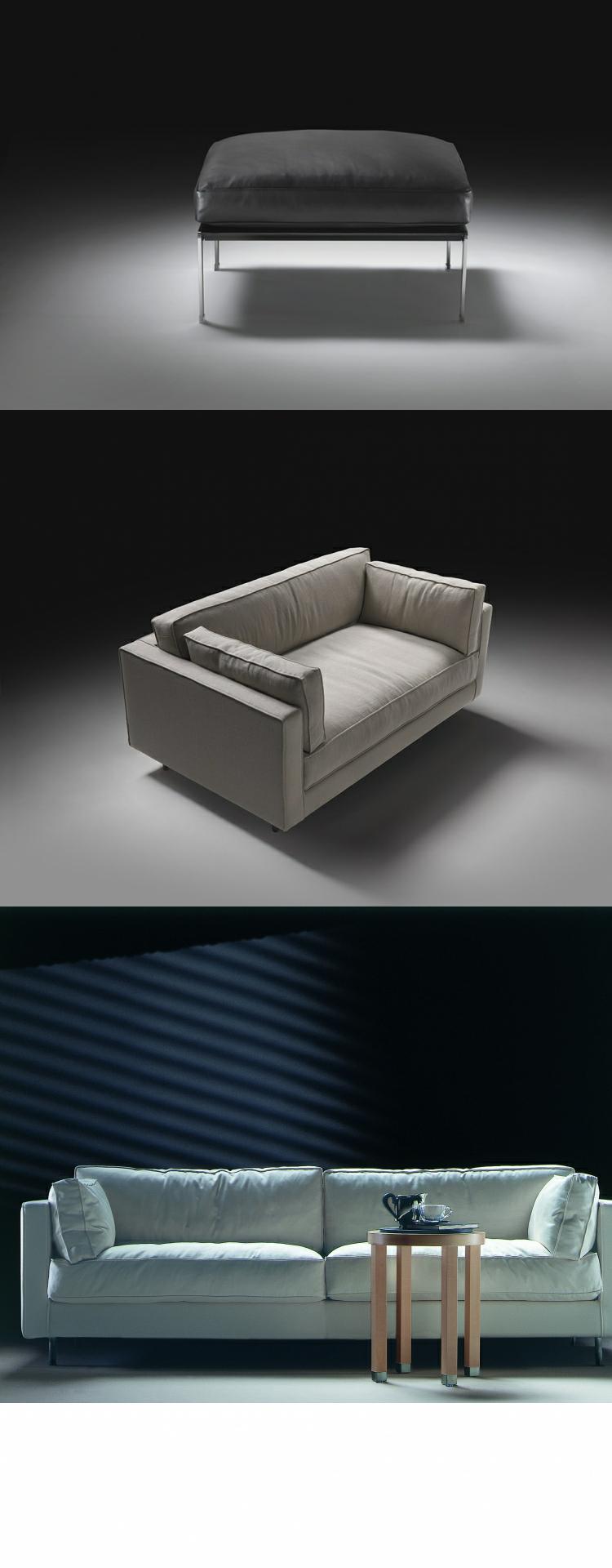 Cung cấp nội thất chính tùy chỉnh Ý gốc nhập khẩu thêm da bò dày xuống sofa kết hợp 1 + 3 - Đồ nội thất thiết kế sofa phòng khách