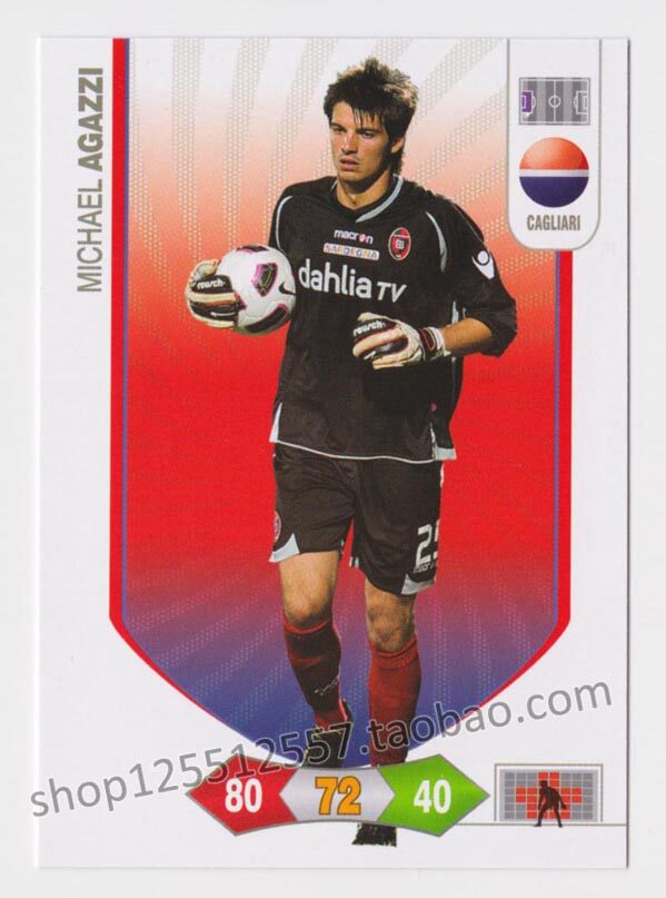 Panini Panini 2010-2011 Serie A star card Agazipka Cagliari 43: -Taobao