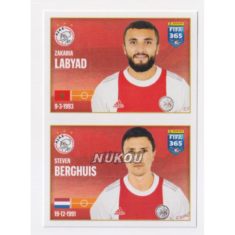 Panini 2022 Fifa 365 Player Stickers Rabiyad S Boguise Ajax 311: