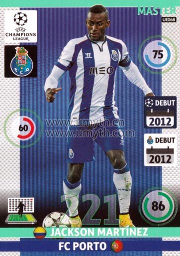Panini 2014-2015 Champions League star card appends to master J Martinez Evergrander 68 #