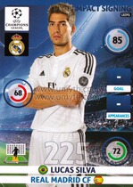 Panini 2014-2015 Champions League star card appends to IS Lucas Silva Real Madrid