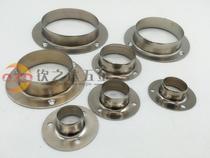 Stainless steel flange seat Curtain Holder clothes hanger Hanger Through Tube Wardrobe Bay Round Pipe Seat High Foot