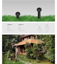 Mushroom European version of the lawn lamp has a yard you come