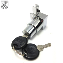 Glass cabinet lock drawer lock glass slot lock sliding door lock glass H lock display cabinet glass lock three-piece Lock