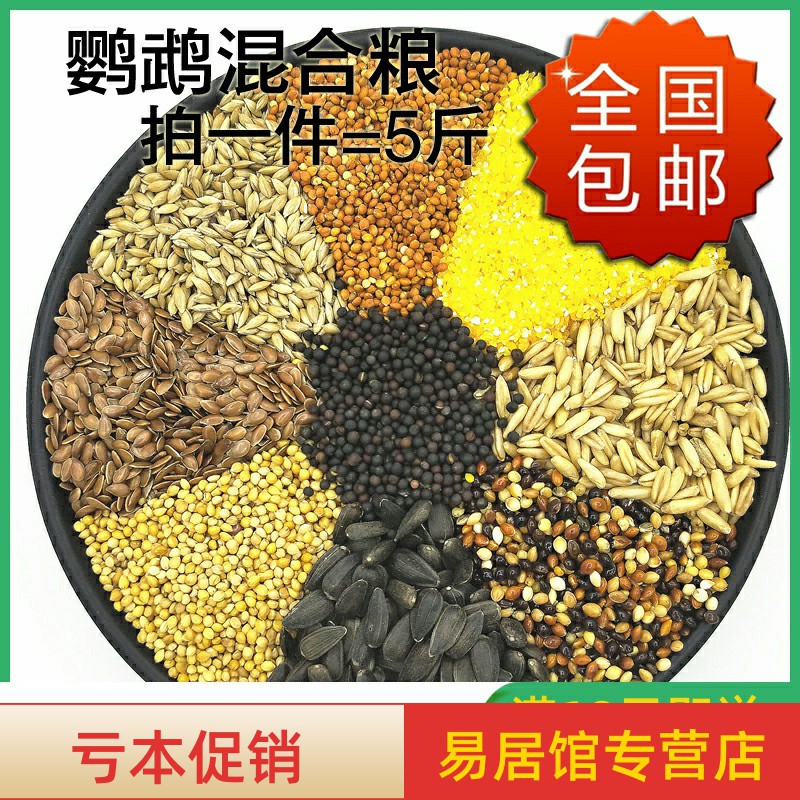 Budgerigar feed bird grain peony small sun cockatiel ration millet with shell millet mixed bird food