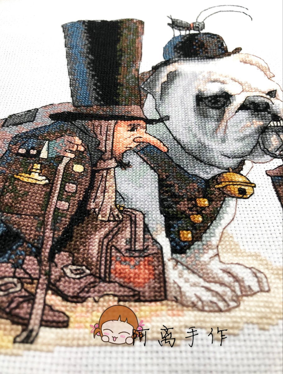 Rainbow thêu vuông chính hãng DMC Cross Stitch Các bộ phận tự hỗ trợ Không in Elf và Shar Pei - Bộ dụng cụ thêu tranh thêu phật thích ca