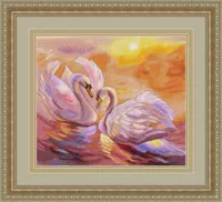 Cầu vồng thêu Quảng trường chính hãng DMC cross stitch từ Swan sáng phụ kiện - Bộ dụng cụ thêu tranh thêu phu thê viên mãn