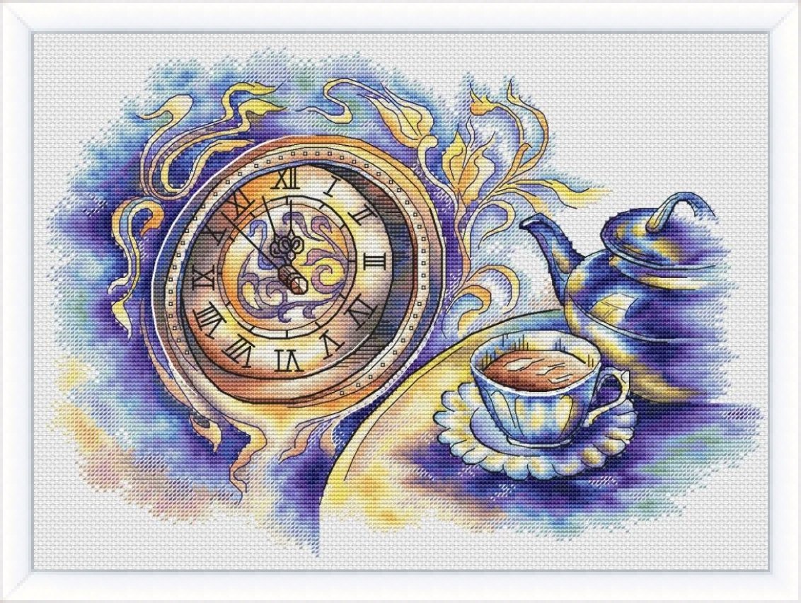 Cầu vồng thêu Quảng trường chính hãng DMC cross stitch từ phù hợp với những mảnh thời gian trà của tôi - Bộ dụng cụ thêu khăn tay thêu hoa