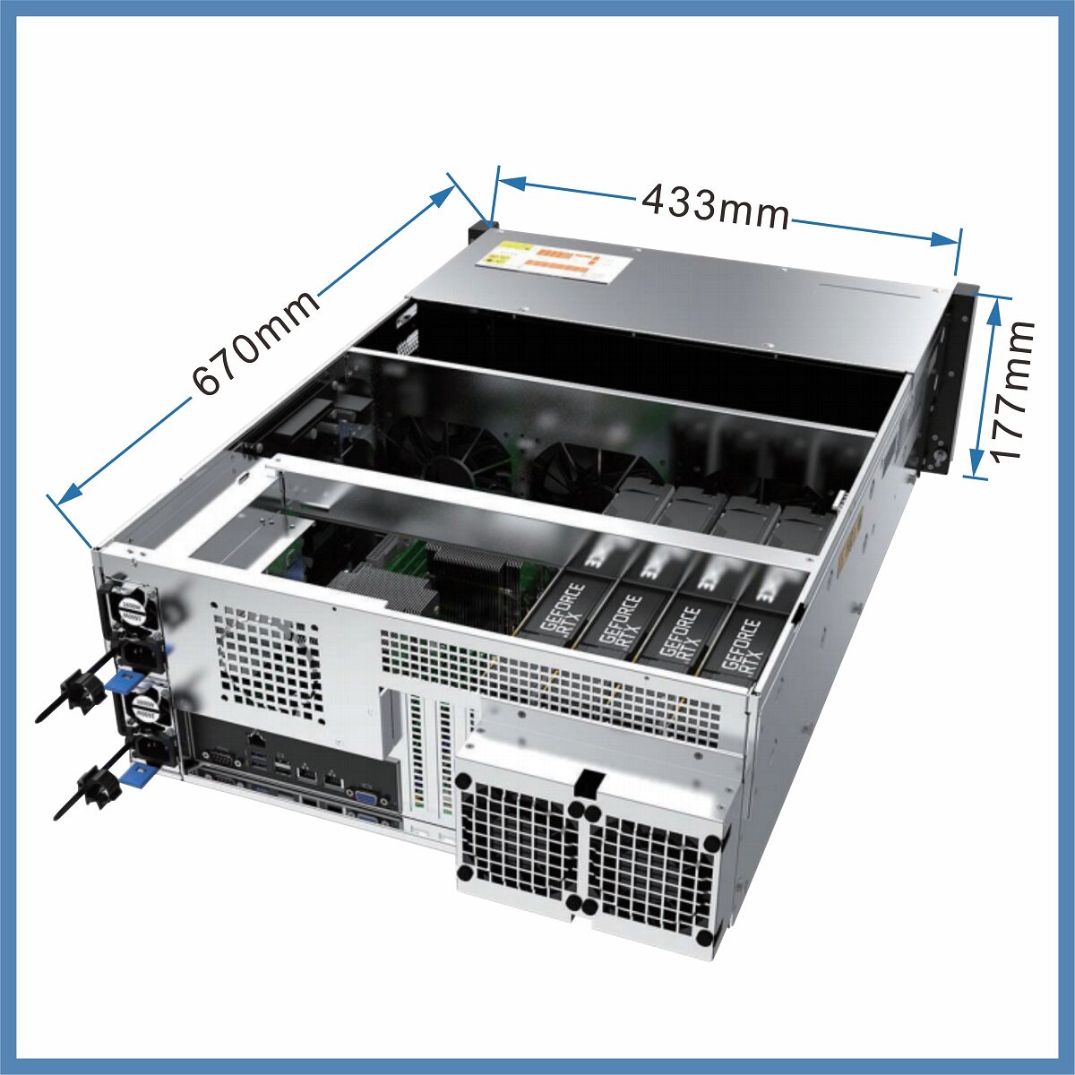 Серверный корпус Gooxi RMC4104G-670-HS базовый