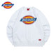 Dickies ຄໍເສື້ອ sweatshirt ຄູ່ຜົວເມຍພິມຜູ້ຊາຍແລະແມ່ຍິງ Dickies ບາດເຈັບແລະກົງກັບຜ້າຝ້າຍບໍລິສຸດ pullover ເທິງ trendy