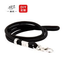 Northern Wolf outdoor survival whistle referee special cotton round lanyard black and white neck rope non-slip long strap 017