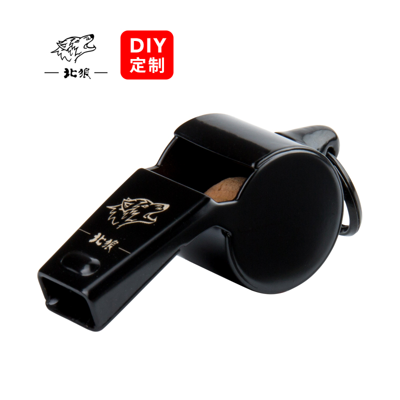 North Wolf referee whistle Martial arts pure copper whistle Alto boxing wrestling Sanda Karate sports training black 067